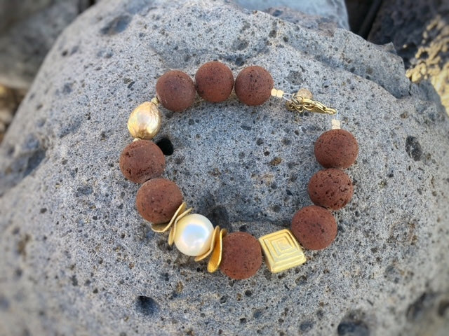 Brown Lava Bracelet