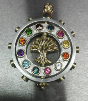 Gold Tree of Live Silver Pendant