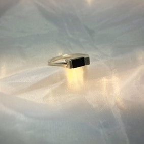 Obsidian Silver Ring
